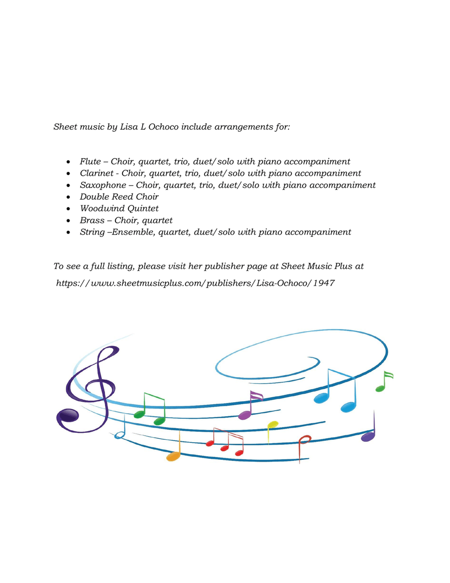 Three Arcadelt Madrigals for Clarinet Quartet Clarinet Quartet scores gallery preview page 3