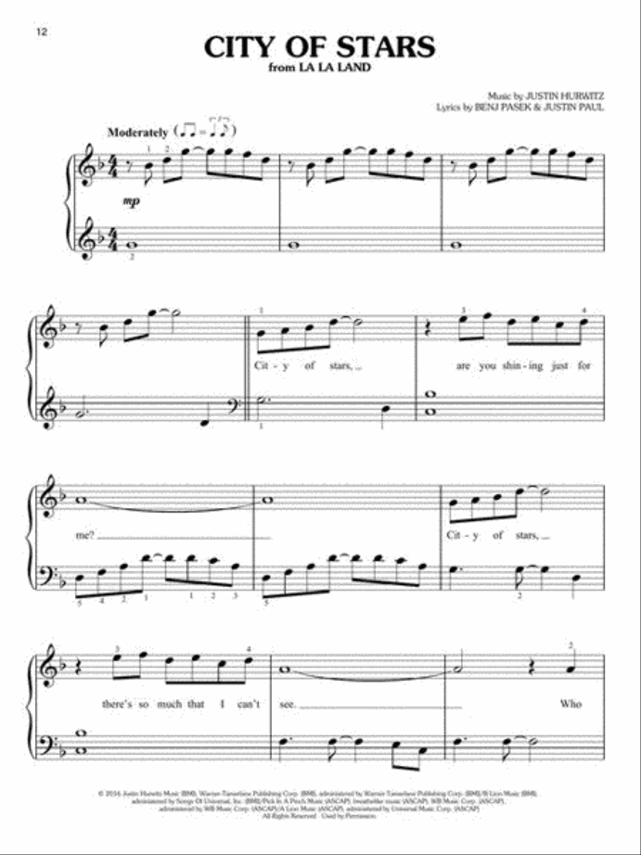 Simple Movie Songs Simple Movie Songs Easy Piano scores gallery preview page 8