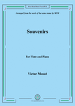 Masse-Souvenirs, for Flute and Piano
