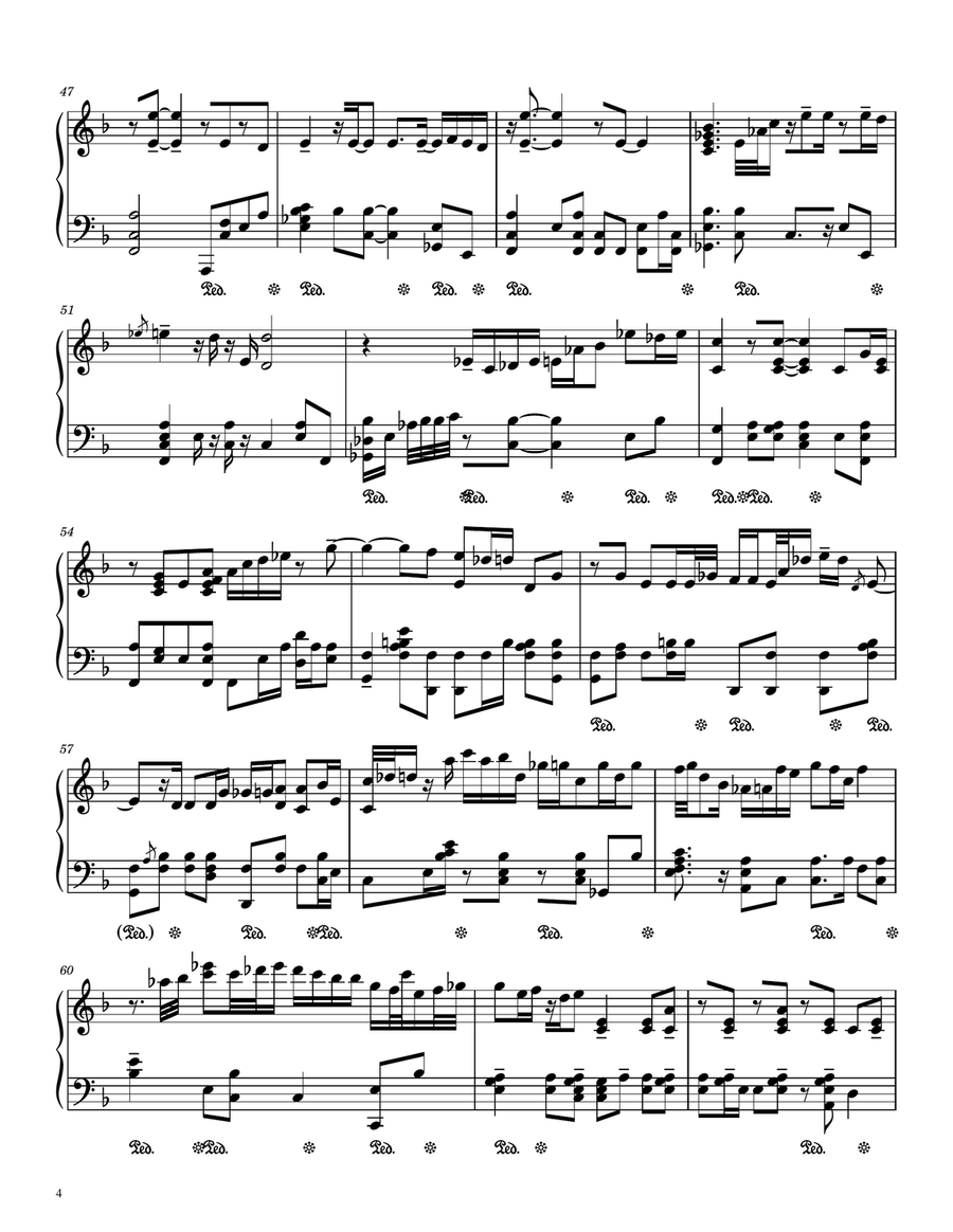 The Girl From Ipanema (Garota De Ipanema) Piano Solo scores gallery preview page 4