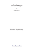 Afterthought for string quartet