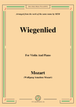 Mozart-Wiegenlied,for Violin and Piano mini preview
