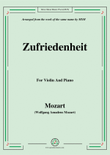 Mozart-Zufriedenheit,for Violin and Piano mini preview