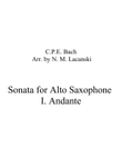 Sonata for Alto Saxophone in A Minor I. Andante mini preview