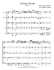 Concert Etude op. 49 for Solo Trumpet in Brass Quintet