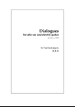 Dialogues, for alto sax and electric guitar