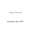 October 4th, 1967 (A Mini Opera)