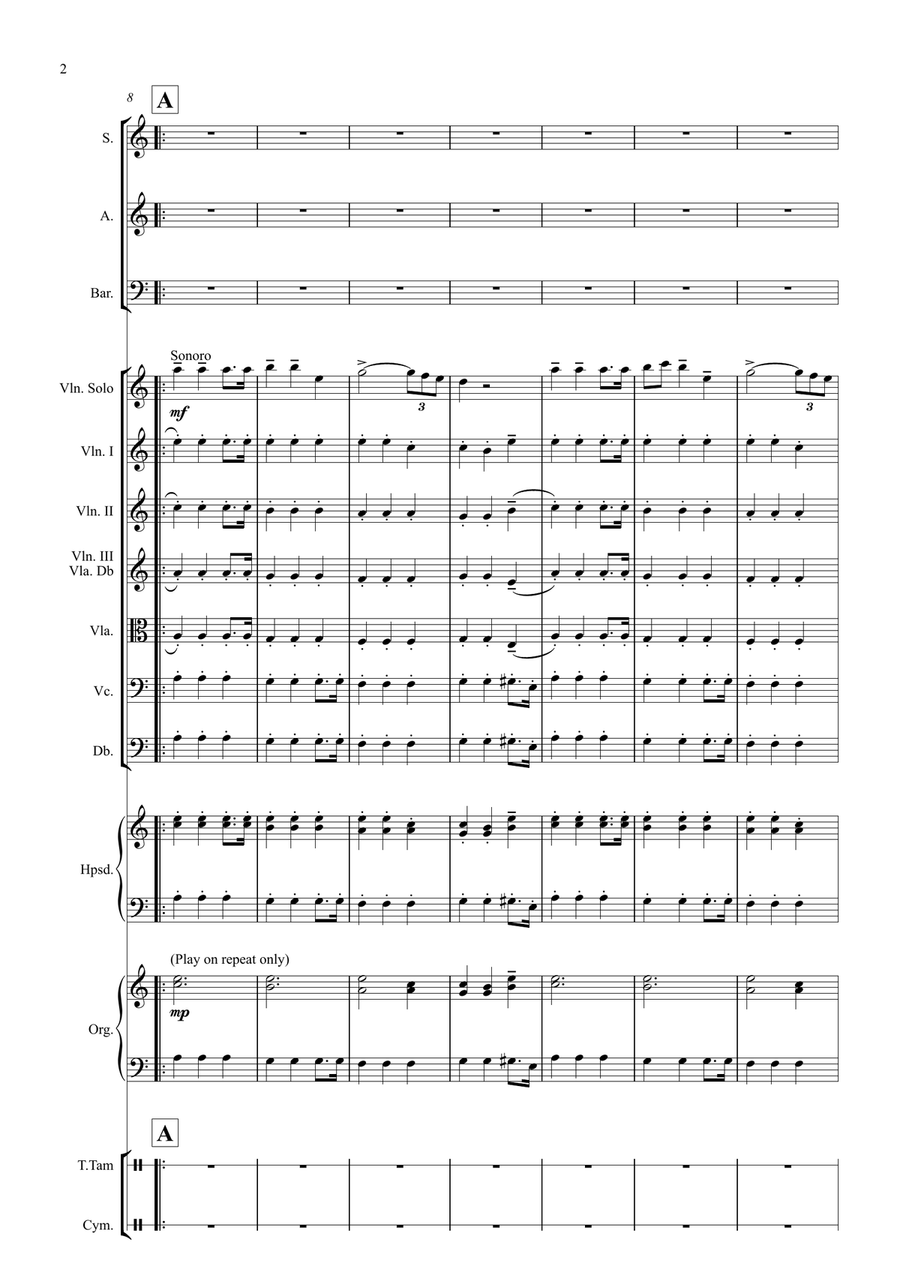 Karma Trilogy (SAB Choir & Orchestra) 3-Part scores gallery preview page 4