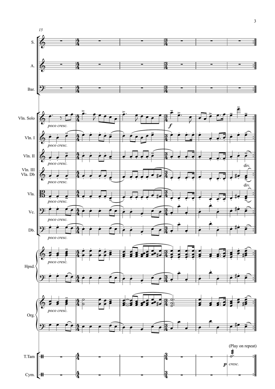 Karma Trilogy (SAB Choir & Orchestra) 3-Part scores gallery preview page 5