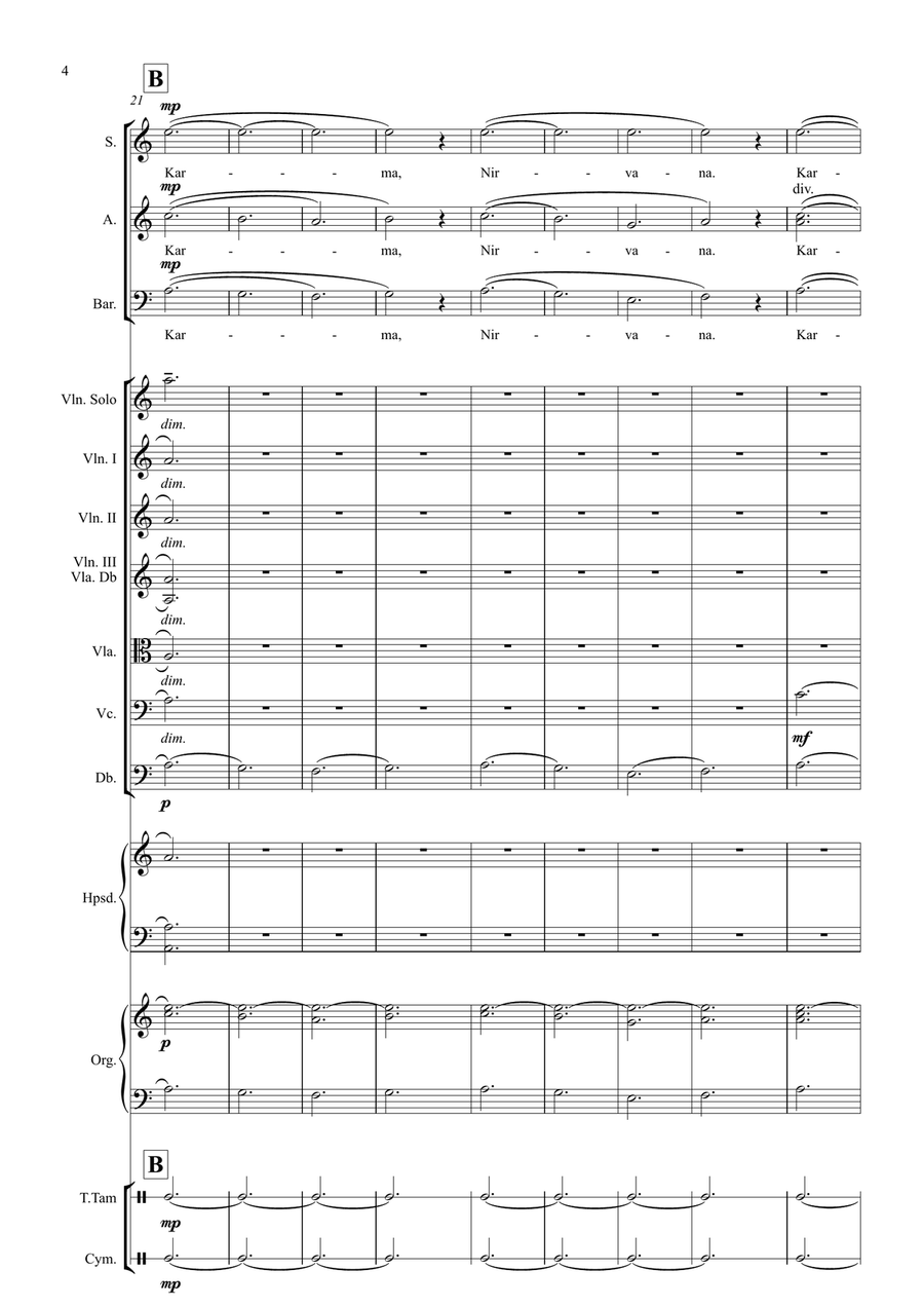 Karma Trilogy (SAB Choir & Orchestra) 3-Part scores gallery preview page 6