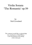 Neil Crossland - Violin Sonata 'The Romantic' op.59