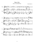 New Life (Violin and Piano)