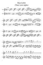 Three Jewish songs for two flutes Flute Duet scores gallery preview page 6