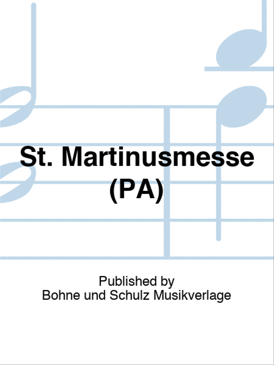 St. Martinusmesse (PA) Choir scores gallery preview page 1