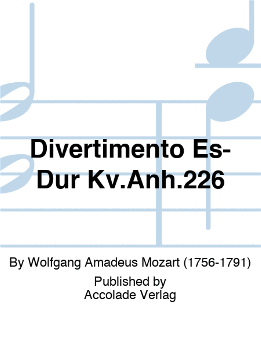 Divertimento Es-Dur Kv.Anh.226 Bassoon scores gallery preview page 1