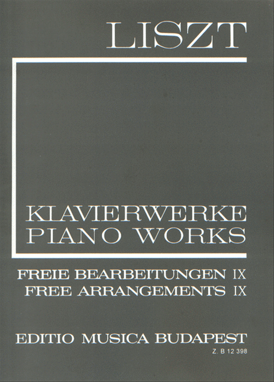 Freie Bearbeitungen 9 Piano Solo scores gallery preview page 1