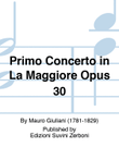Primo Concerto in La Maggiore Opus 30