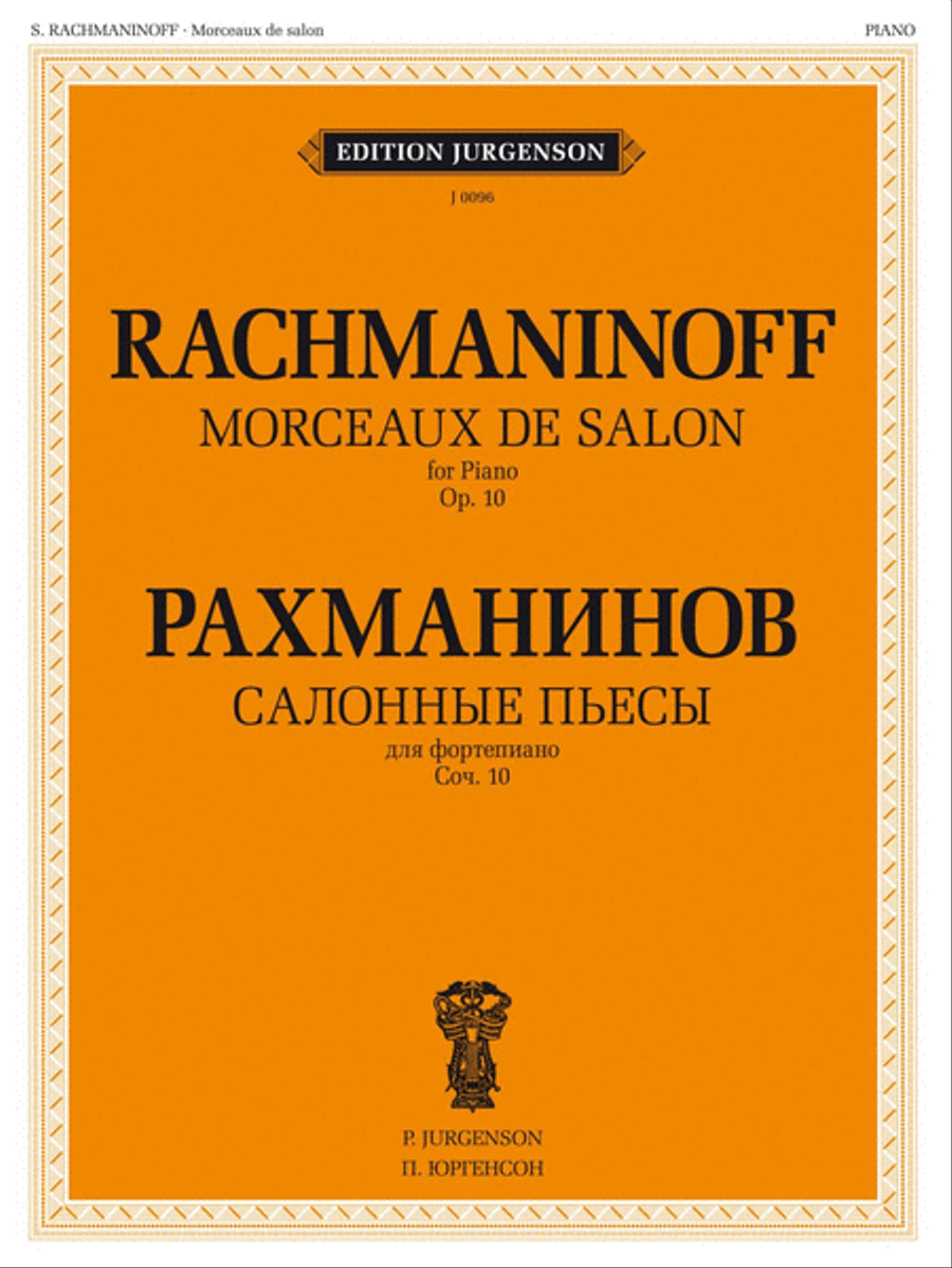 Salon Pieces, Op. 10 Piano Solo scores gallery preview page 1