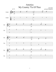 My Country 'Tis Of Thee-America for Beginner Guitar