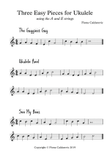 Three Easy Pieces for Ukulele