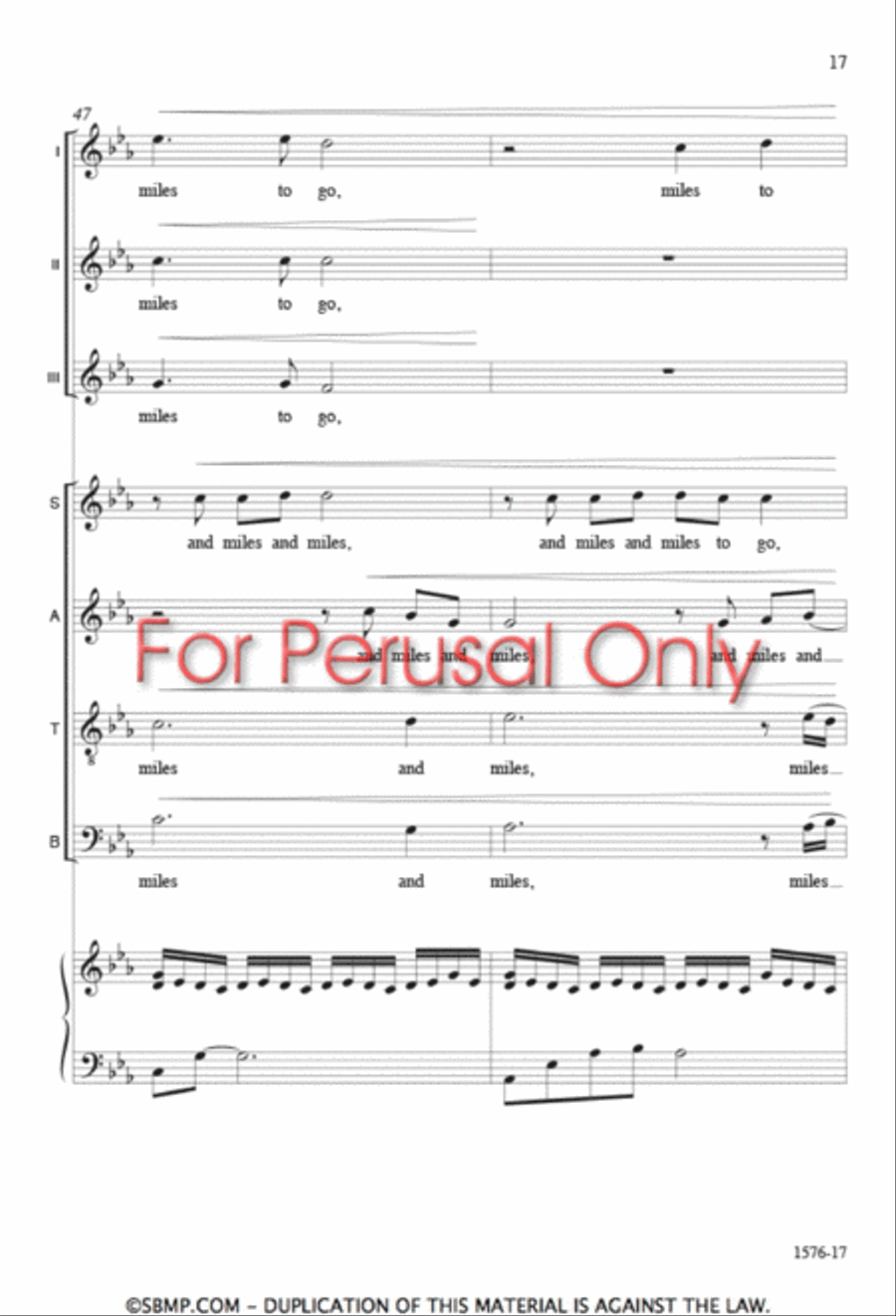 Stopping by Woods on a Snowy Evening - SATB Octavo SSA scores gallery preview page 16