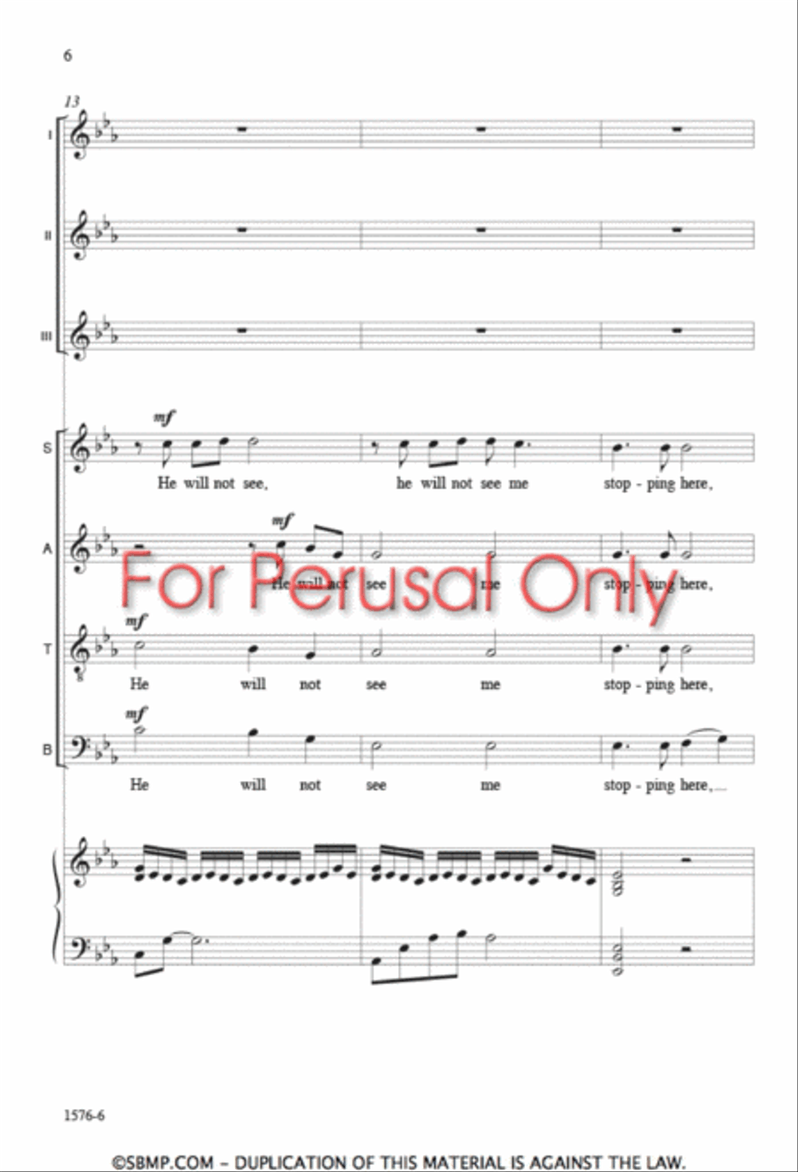 Stopping by Woods on a Snowy Evening - SATB Octavo SSA scores gallery preview page 5