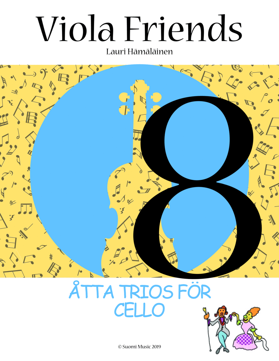 Eight Trios for Cello (Åtta Trios för Cello) String Trio scores gallery preview page 1