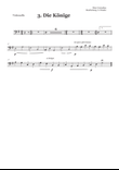 Peter Cornelius Weihnachtslieder - 3. Die Könige - Violoncello