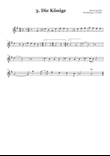 Peter Cornelius Weihnachtslieder - 3. Die Könige - Flöte