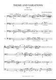 Theme and Variations, Opus 28. Score.