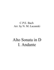 Alto Sonata in D I. Andante mini preview