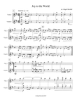 Joy to the World - Violin Duet
