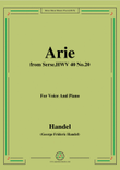Handel-Arie,from Serse HWV 40 No.20,for Voice&Piano mini preview