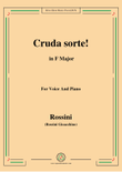 Rossini-Cruda sorte,from 'L'italiana in Algeri',in F Major,for Voice and Piano