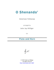 Shenandoah for Flute and Horn