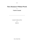 Three Romances Without Words for Trombone & Piano