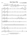 Don't Know Why (arr. Paris Rutherford) - Drums
