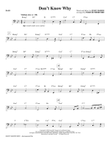 Don't Know Why (arr. Paris Rutherford) - Bass