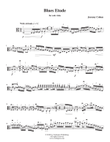 Blues Etude (solo viola)