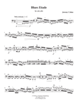 Blues Etude (solo cello)