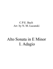 Alto Sonata in E Minor I. Adagio mini preview
