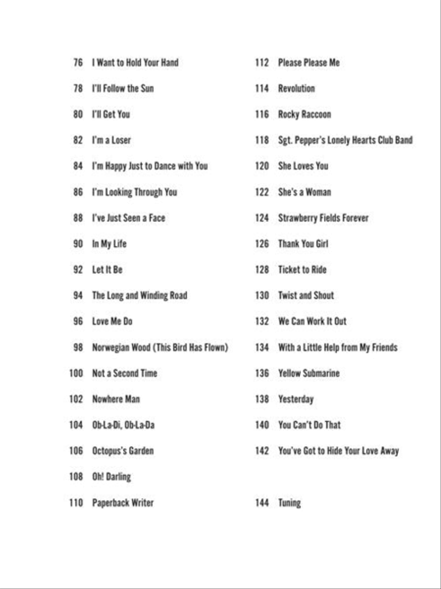 The Beatles – Strum Together Banjo scores gallery preview page 4