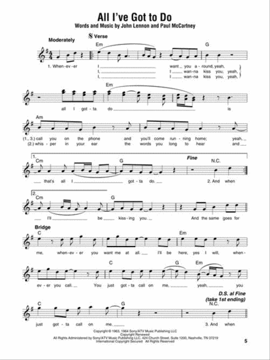 The Beatles – Strum Together Banjo scores gallery preview page 6