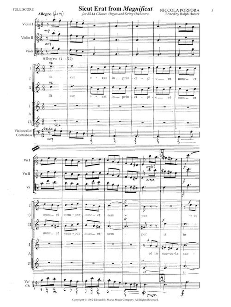 Sicut Erat from Magnificat Score scores gallery preview page 4