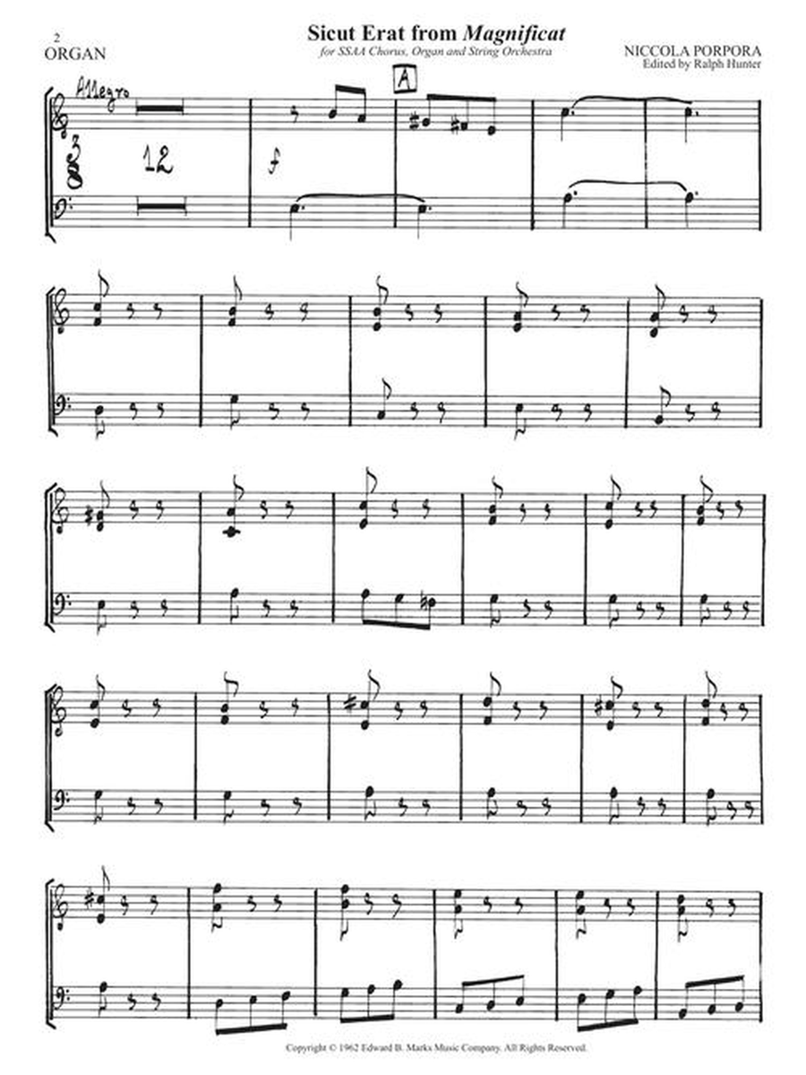 Sicut Erat from Magnificat Score scores gallery preview page 7