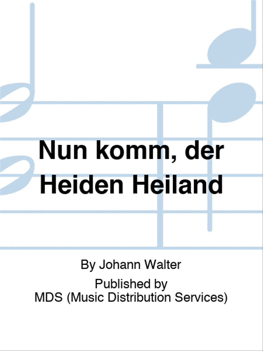 Nun komm, der Heiden Heiland SATTB scores gallery preview page 1