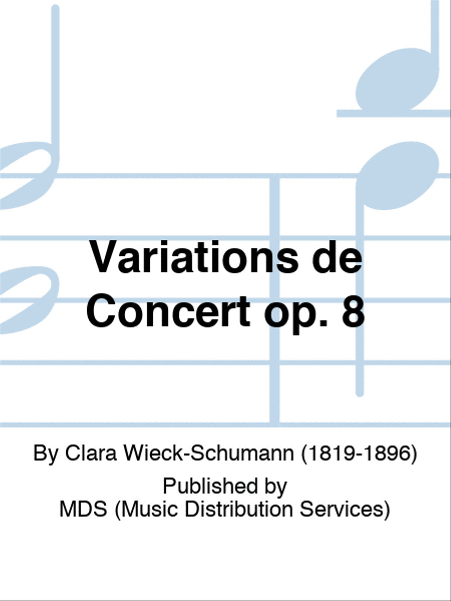 Variations de Concert op. 8 Piano Solo scores gallery preview page 1