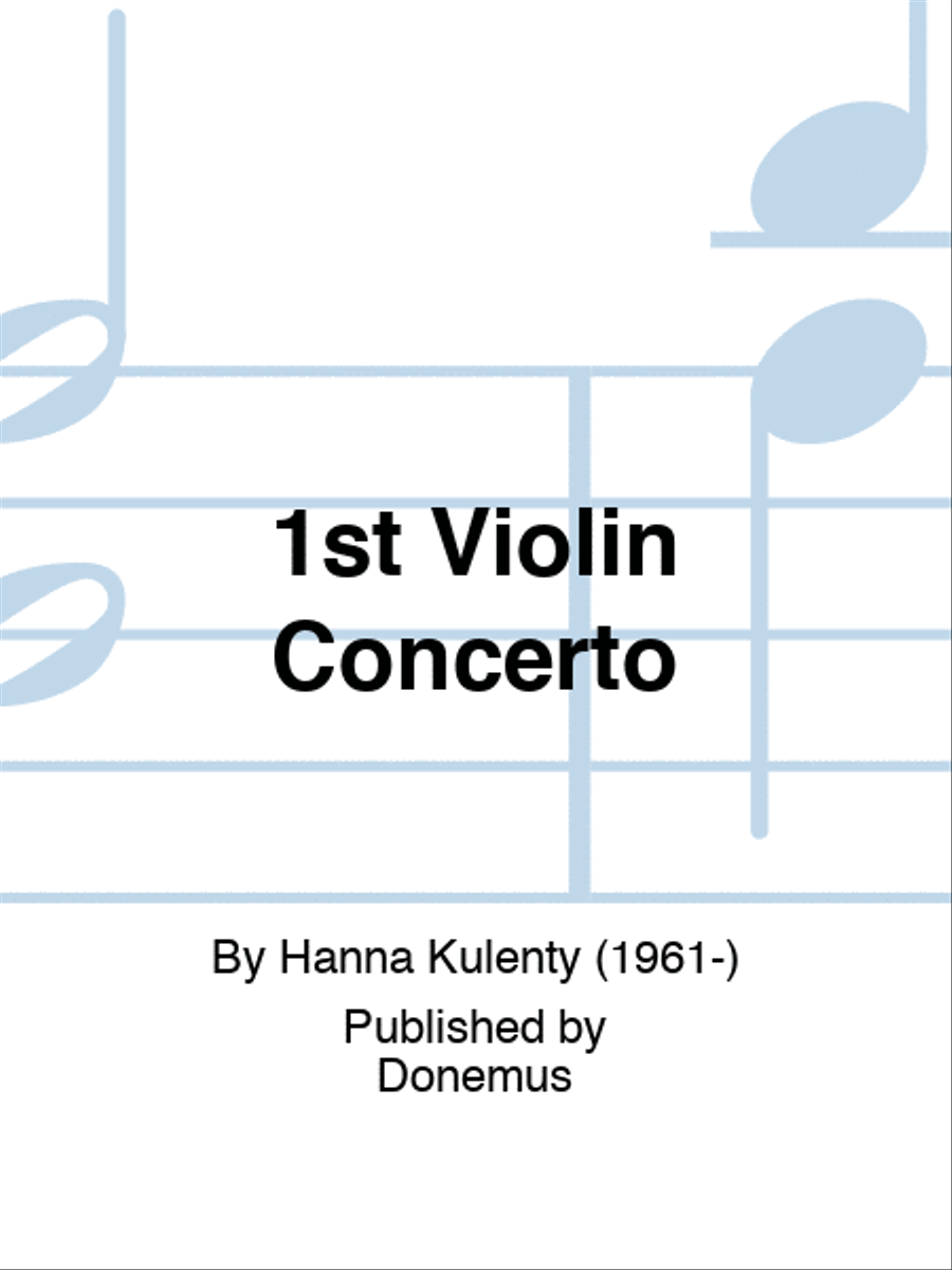 1st Violin Concerto Violin Solo scores gallery preview page 1
