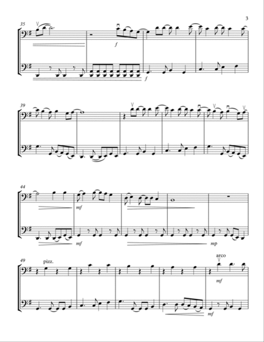 Brown Eyed Girl String Duet scores gallery preview page 3
