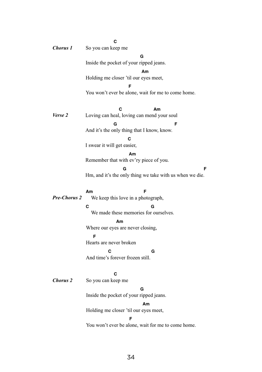 Photograph (arr. Elise Ecklund) Ukulele scores gallery preview page 2